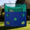 Golf Cage Target Practice Sheet 3m x 2m 5 x 38.5cm Holes Waterproof 210D Oxford Fabric 12 Bungee Cords Lightweight Portable Blue Outdoor Indoor Monster Shop