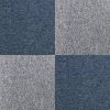 Carpet Tiles 40 x Storm Blue & Platinum Grey 10 Metres Squared Commercial Hard Wearing Heavy Duty Domestic Premium Office Home Flooring 50cm x 50cm MonsterShop