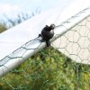 Walk In Chicken Run Cage Coop 3m x 4m x 2m Dog Pen House Kennel Large Metal Enclosure Rabbits Ducks Poultry Roof Cover Shelter Sunshade Pets Outdoor Backyard Farm Animal