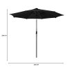 LED Tilt Parasol 2.7m - Black