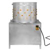 Poultry Plucker Machine 60cm Drum Automatic Chicken Turkey Duck Birds Rotating Water Pipe Drain Chute Defeather Plucking Stainless Steel 132 Rubber Fingers 3HP 220V 8 Bird Capacity Farming Abattoir