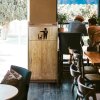 Wooden Litter Bin & Tray Stand Light Oak Finish Commercial Restaurant Food Hall Takeaway Cafe Waste Bin Enclosure Cabinet Swing Door Melamine MDF FREE 100L Rubbish Bin FREE Black Vinyl Stickers