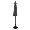 LED Tilt Parasol 2.7m With Tilt Base - Grey