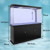 MonsterShop Aquarium Fish Tank, Filter, Heater & Stand, 4ft, 300L, Black, 120.5cm x 143.5cm x 39cm