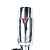 Thermostatic Radiator Valves Brass Polished Chrome Angled TRV Set Lockshield 1/2