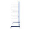 Combi Spray Drying Rack Blue Trolley Eco Paint Shop Woodworking Dry Storage 4 Heavy Duty 360 Degree Castors Mobile 15 Layers 25kg Per Layer 375kg Total Capacity Adjustable Width 182 H x 35/65 W x 59 D