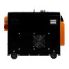 Silent Diesel Generator Three Phase ATS 6.5kVA 6500W 13HP 230V \ 400V Electric Start Closed Frame Emergency Power 4 Portable Wheels Black Powder Coated Steel 20L Fuel Capacity Tool Kit & Funnel