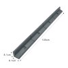 Flexible Lawn Edging Garden Border Grass Pathways Path Edge Vegetable Plot Flowerbed Raised Borders Rubber Artificial Grass Grey | Pack of 8 x 1.2m