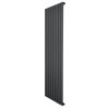 Flat Single Column Radiator - 1600 x 560mm - Anthracite Grey