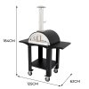 Free Standing Extra Large Pizza Oven with Prep Stations