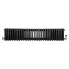 Traditional 4 Column Radiator & Valves - 300 x 1505mm - Black