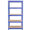 5 Monster Racking Q-Rax Heavy Duty Shelves Industrial Garage Storage Solutions, 200kg/shelf, 90cm