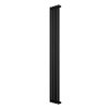 Oval Single Column Radiator - 1800 x 240mm - Black