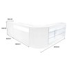 Polaris LED Shop Counter Set K1500, B1500, TB60 & CM60 - White