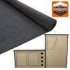 T-Mech 11m2 Van Lining Carpet Super Stretch Kit Anthracite Dark Grey | With Camper Motor Home Kitchen Unit | FREE 5 Heavy Duty Adhesive Glue Spray Cans