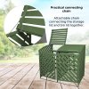 Double Sage Green Wheelie Bin Storage Shed Garden Latched Lockable Outdoor Dustbin Cover Store Unit Chain Lid