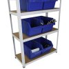 3 Garage Shelving Units 5 Tier Racking Storage Warehouse Bays Industrial Heavy Duty Boltless Steel Shelves / FREE Rubber Mallet & Bay Connectors