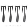 4 x Hairpin Legs / Hair Pin Legs Set SkiSki Legs Furniture Desk Bench Chair Table 16