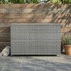 Rattan Cushion Storage Box 996L - Grey