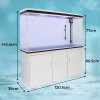 MonsterShop Fish Tank Aquarium, Filter, Heater & Stand, 4ft, 300L, White, 120.5cm x 143.5cm x 39cm