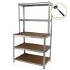 Workbench Table Boltless Worktable Galvanised Metal Shelving Storage Racking Massive 900kg Capacity Heavy Duty With FREE Rubber Mallet