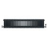 Traditional 4 Column Radiator & Valves - 300 x 1370mm - Anthracite Grey