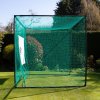 Golf Practice Cage 10ft 3m Driving Range High Impact 25mm Mesh Hitting Professional Swing Training Equipment Outdoor Freestanding Steel Frame Bullseye Target FREE Artificial Grass Mat & 6cm Rubber Tee