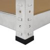 Monster Racking E-rax Shelving cabinet - 90x40x180 cm - Silver - 100% boltless - Load capacity: 200 kg per shelf - metal storage rack