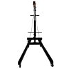 Engine Crane 1 Tonne Ton 1000kg Hydraulic Pump Handle Folding Legs Hoist Lift Jack Stand Handle 6 Portable Heavy Duty Wheels Workshop Garage 4 JIB Positions Chain Hook Black Powder Coated Steel