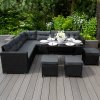 Rattan Corner Set Cushions