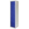 MonsterShop Metal Lockers 6 Doors Storage, Blue & Grey Metal Lockable Unit Staff School Gym Changing