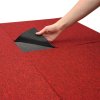 Carpet Tiles 40 x Charcoal Black & Scarlet Red 10 Metres Squared Commercial Hard Wearing Heavy Duty Domestic Dark Grey Premium Office Home Flooring 50cm x 50cm