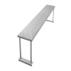 Single Tier Shelving for 5ft Catering Prep Table Commercial Kitchen Bench Overshelf Stainless Steel Heavy-duty 150 x 75 x 30cm (WxHxD)