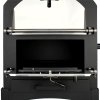 Outdoor Pizza Oven Portable Charcoal BBQ Smoker Pizza Maker Chimney Vent Temperature Gauge Shelf & Union Jack Bunting 25 Triangle Flags 10m Double Sided FREE Pizza Peel, Stone, Cutter & Rain Cover