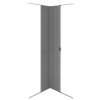 Tambour Shower Door - Silver