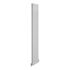 Designer Radiators 180 x 28cm Flat Panel Modern Central Heating Gloss White Vertical Column Double Panel Wall Mounted Slimline Kitchen Living Room Bathroom Commercial Cleaning Brush & Fixing Kit