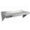 2 x KuKoo Commercial Stainless Steel Shelves Kitchen Wall Shelf Catering Corrosion Resistant & Free Microfiber Cloths 1000mm x 300mm