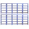 10 Monster Racking T-Rax Garage Storage Solutions Heavy Duty Industrial Shelves, 150kg/shelf, Blue
