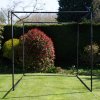 Golf Practice Cage 10ft 3m Driving Range High Impact 25mm Mesh Hitting Professional Swing Training Equipment Outdoor Freestanding Steel Frame Bullseye Target FREE Artificial Grass Mat & 6cm Rubber Tee