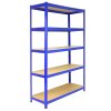 1 Bay Garage Shelving / Workshop Storage / Shed Racking 5 Tier 1200mm wide T-RAX