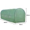 Polytunnel Greenhouse Walk In Galvanised Windows Doors Growhouse PE Cover Gardening Metal Frame Outdoor Garden Tent Vegetable Flower Plant 25mm Diameter | 6 x 3m