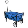 Foldable Garden Cart Pull Wagon Heavy Duty Trolley Utility Wheelbarrow Trailer Wheels Collapsible Folding Transport
