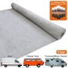 11m2 Van Lining Carpet Super Stretch Kit Camper Motor Homes Silver Grey & 5 Heavy Duty Adhesive Glue Spray Cans