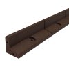 Flexible Lawn Edging Garden Border Grass Pathways Path Edge Vegetable Plot Flowerbed Raised Borders Rubber Artificial Grass Brown | Pack of 10 x 1.2m