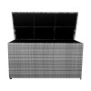 Rattan Cushion Storage Box 700L - Grey