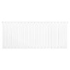 Flat Single Column Radiator - 600 x 1400mm - White