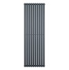 Oval Single Column Radiator - 1800 x 600mm - Anthracite Grey