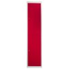 MonsterShop 3 x 2 Door Metal Storage Lockers, Red & Grey Steel Lockable Unit, Staff Gym School Changing Room