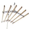 Clothes Airer Ceiling Pulley Maid Traditional Mounted Clothing Dryer 6 Lath Laundry Drying Rack Rail 1.5m White