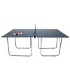 Table Tennis Table Folding Legs Ping Pong Portable Compact Easy Quick Installation Multifunctional Games Indoor Outdoor 2 Bats 5 Balls Net Powder Coated Iron 12mm MDF 181 x 102 x 76cm 26kg